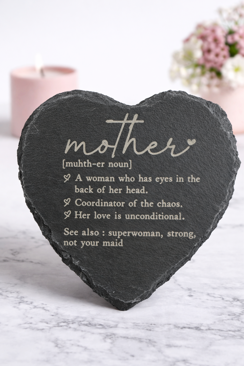 'Mother' Slate Coaster