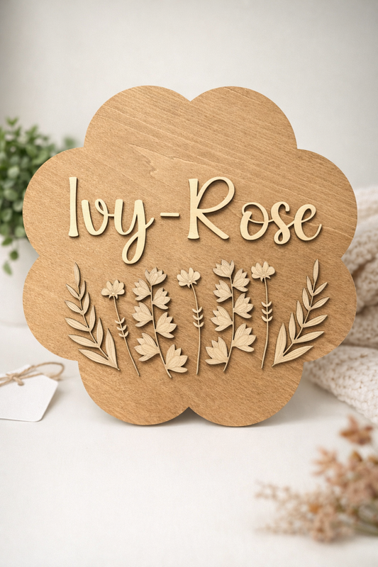Flower Name Sign