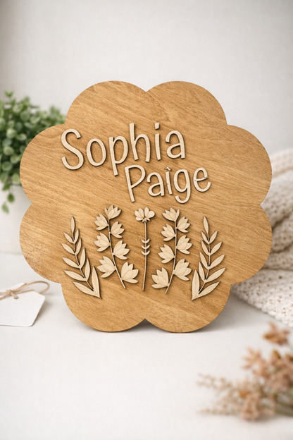 Flower Name Sign
