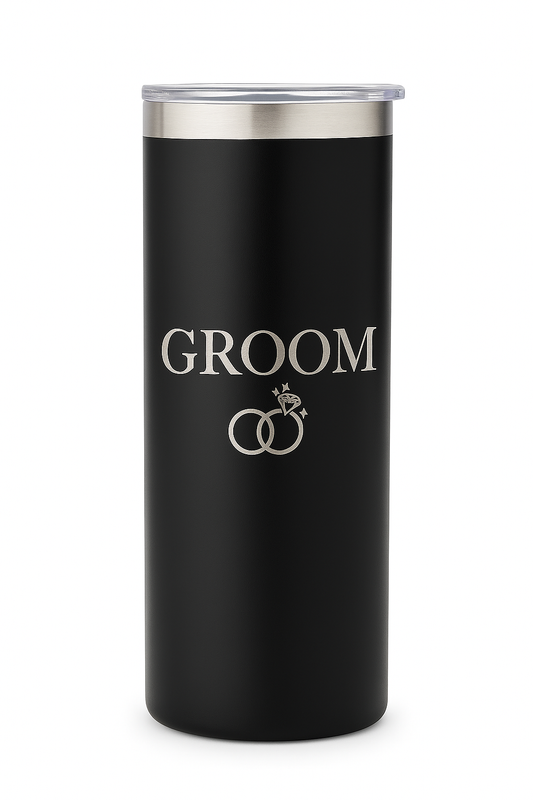 ‘Groom’ Engraved Bottle