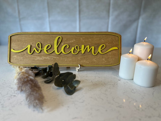 Welcome Sign Layered