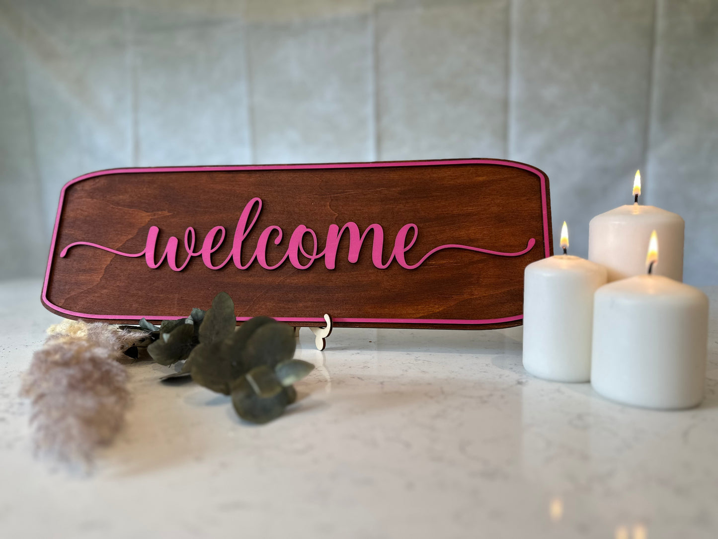 Welcome Sign Layered